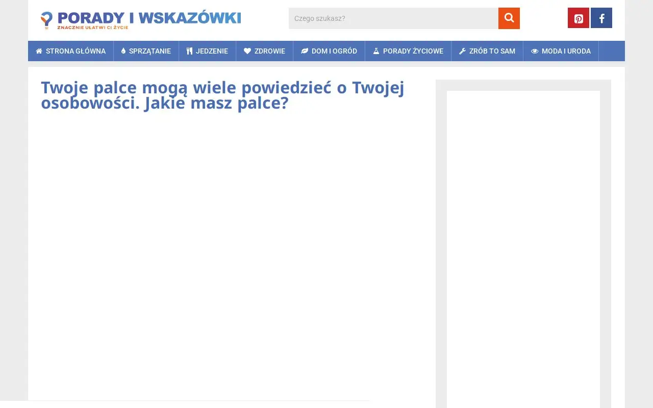 Landing page screenshot