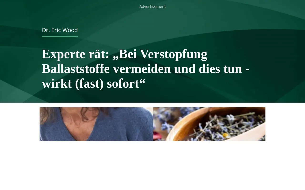 Landing page screenshot