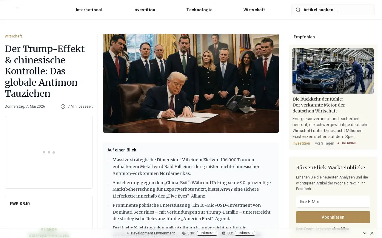 Landing page screenshot