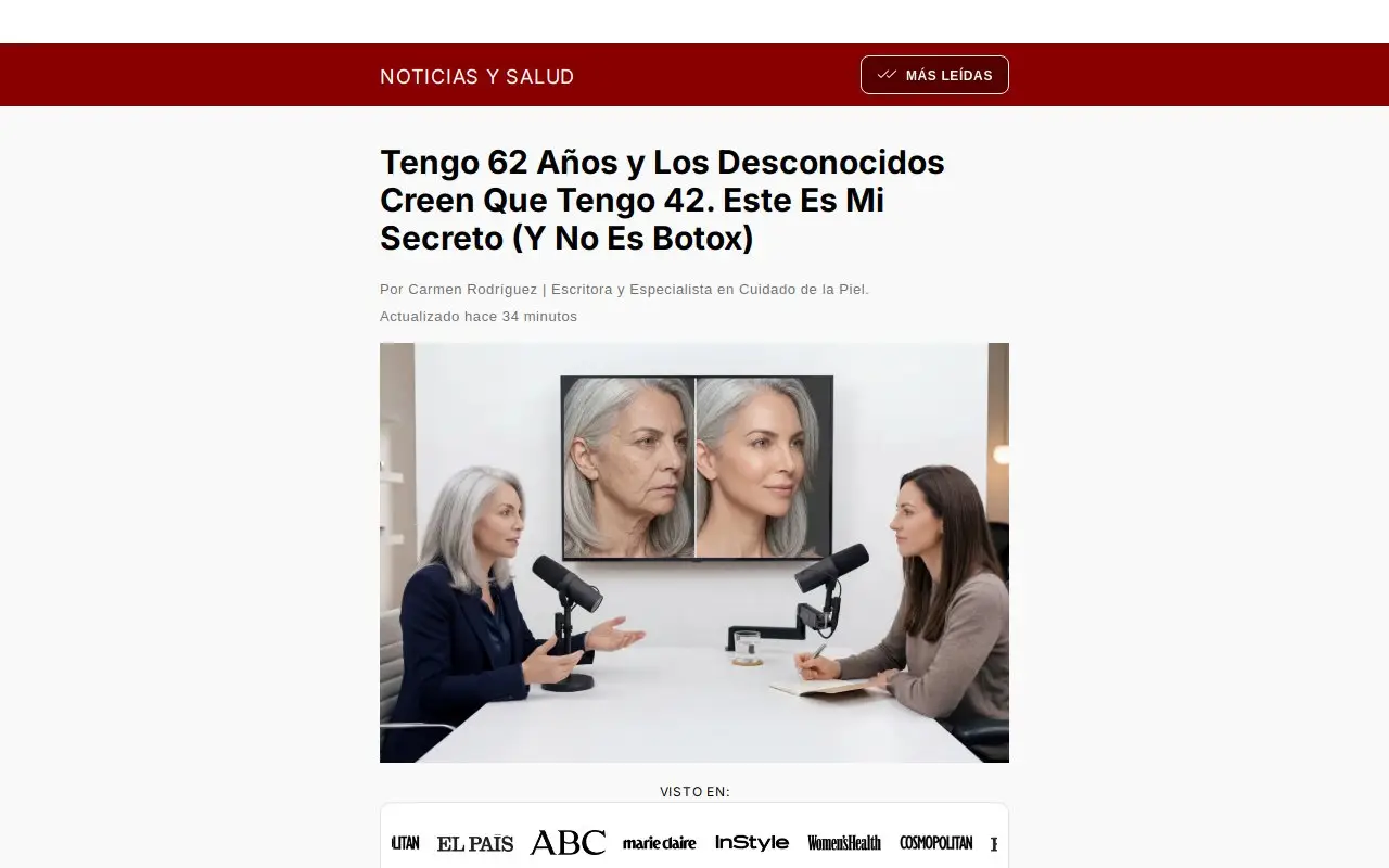 Landing page screenshot