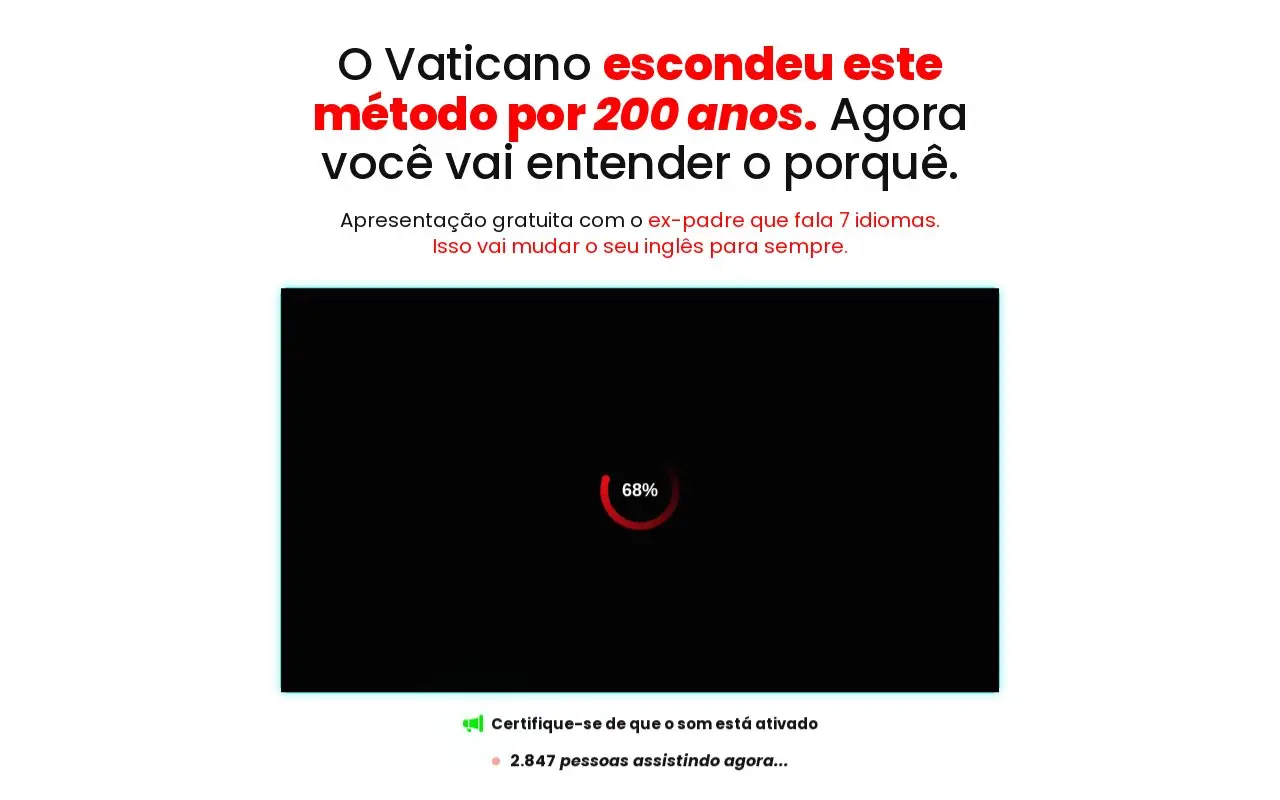 Landing page screenshot