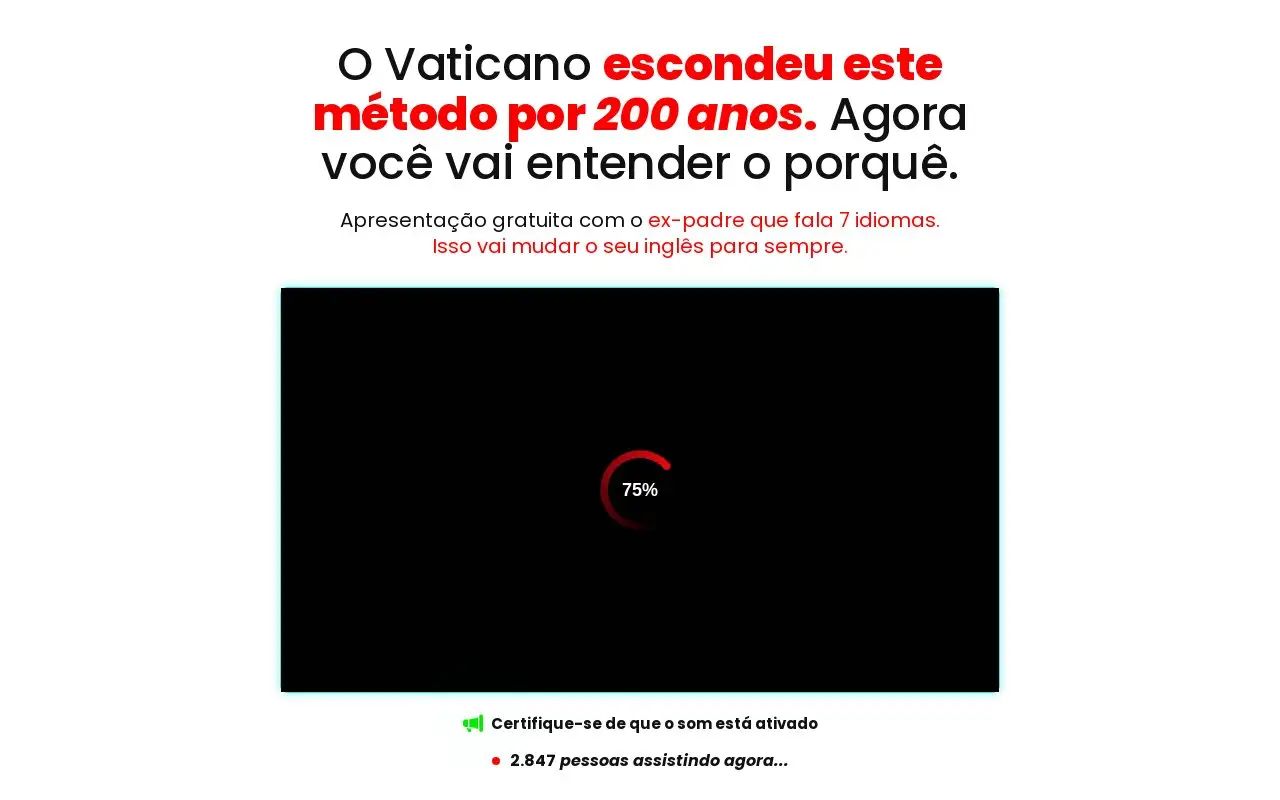 Landing page screenshot