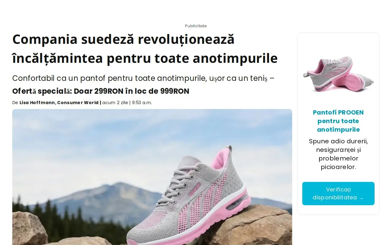 Landing page screenshot