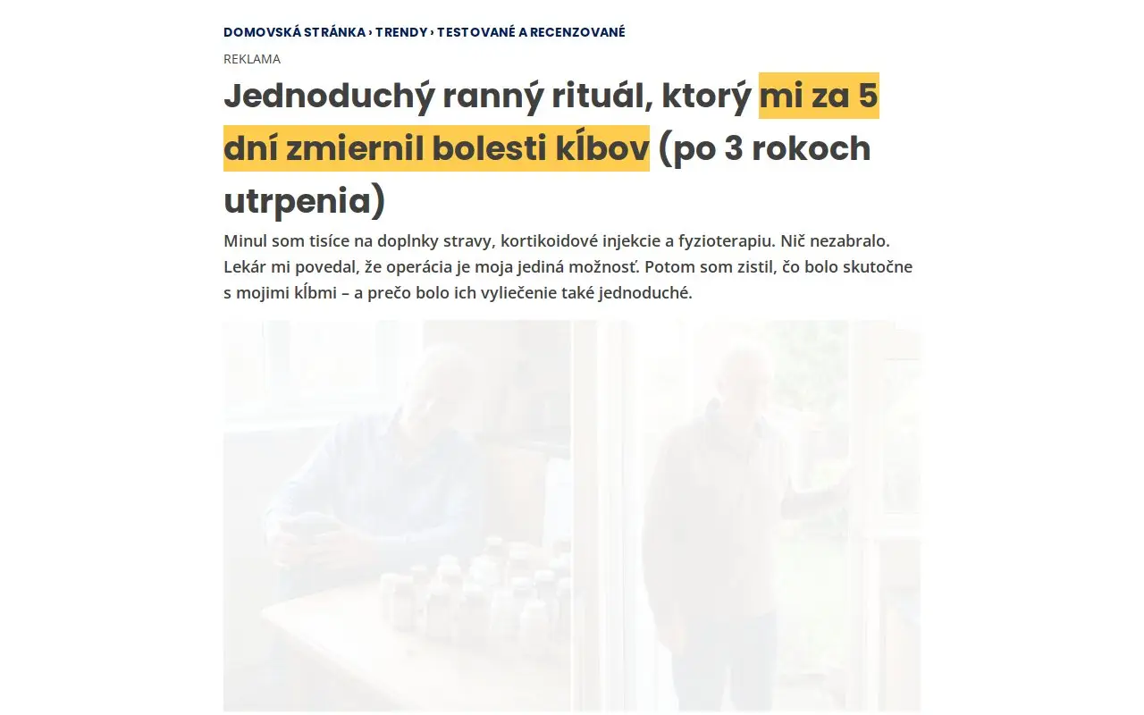 Landing page screenshot
