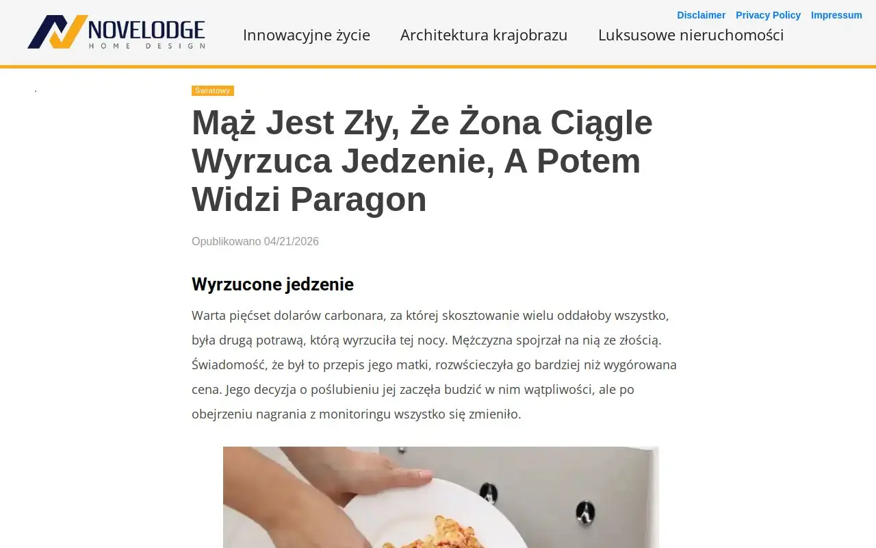 Landing page screenshot