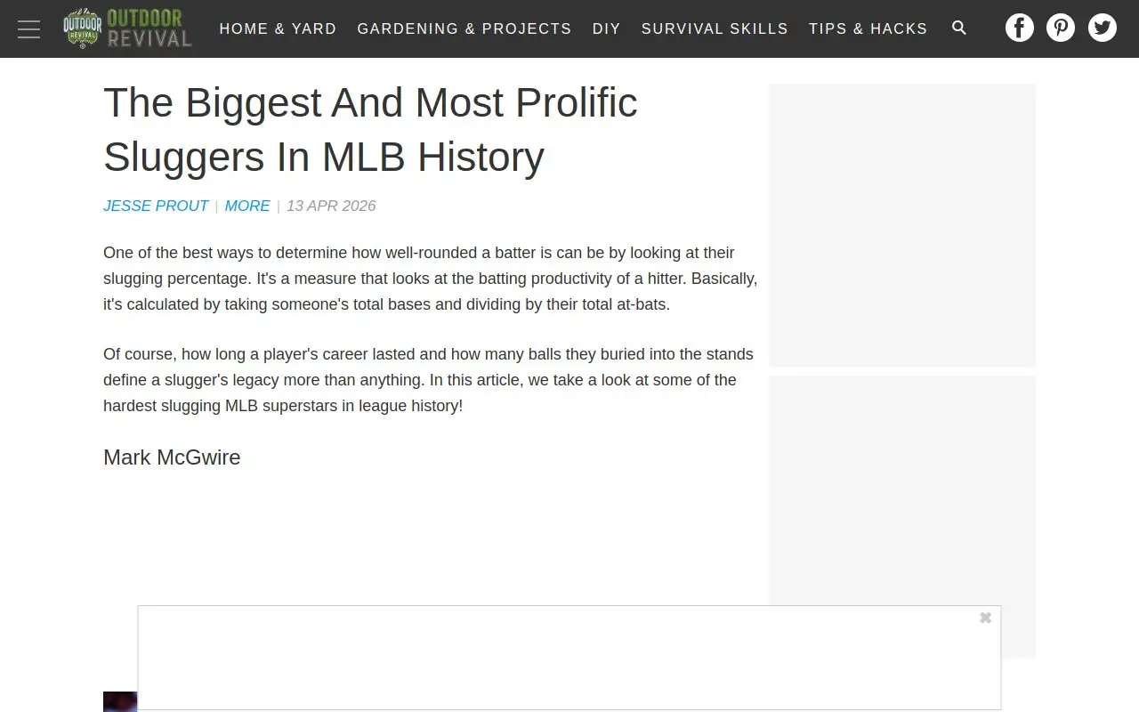 Landing page screenshot