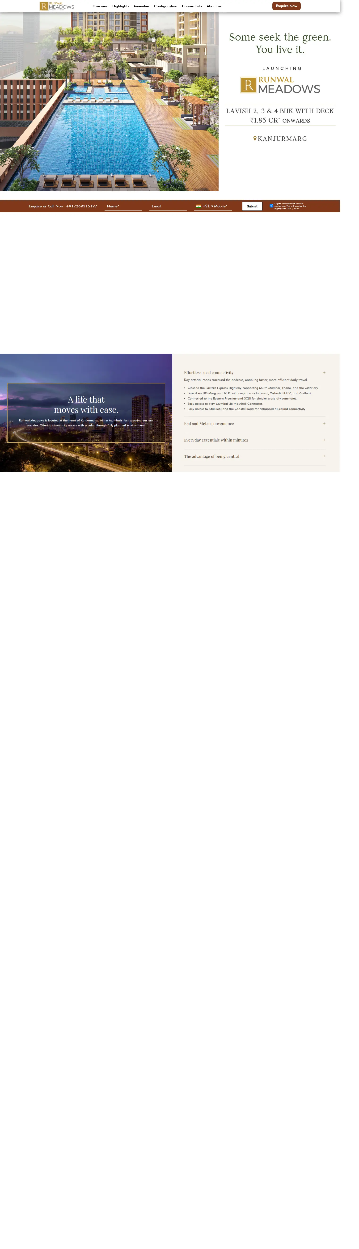 Landing page screenshot