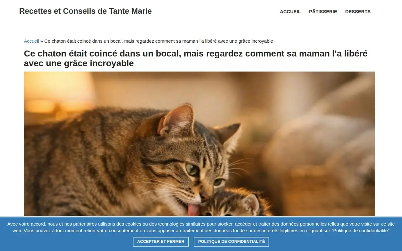 Landing page screenshot
