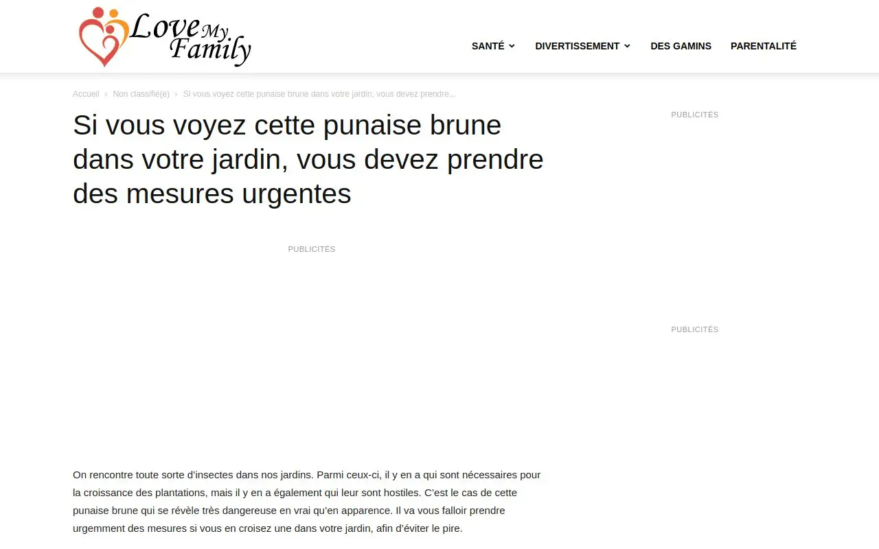 Landing page screenshot