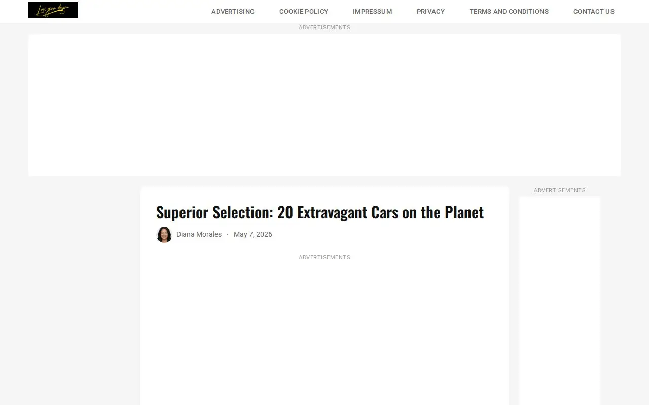 Landing page screenshot