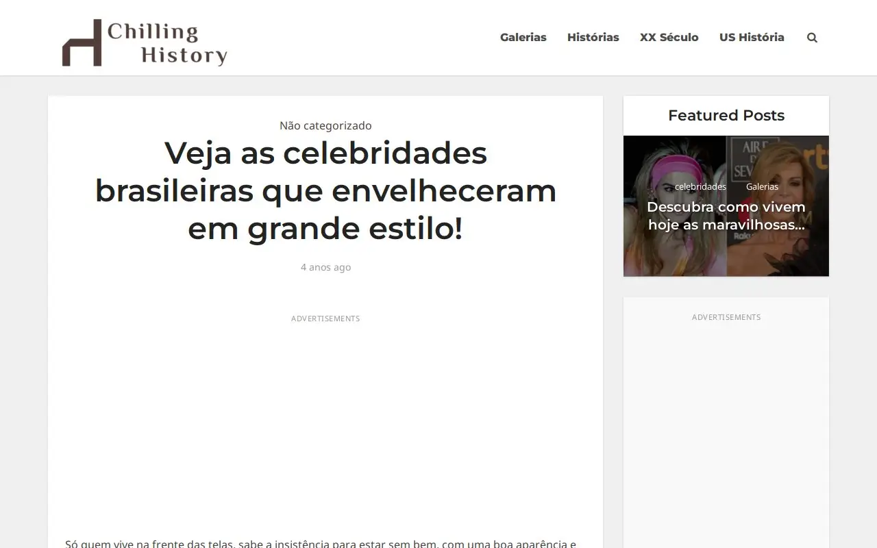 Landing page screenshot