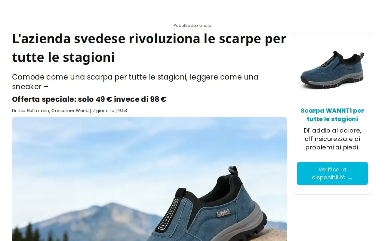 Landing page screenshot