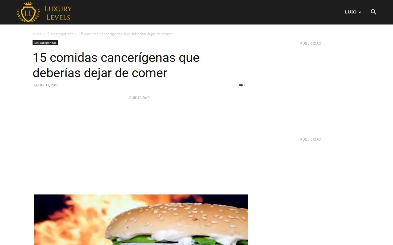 Landing page screenshot