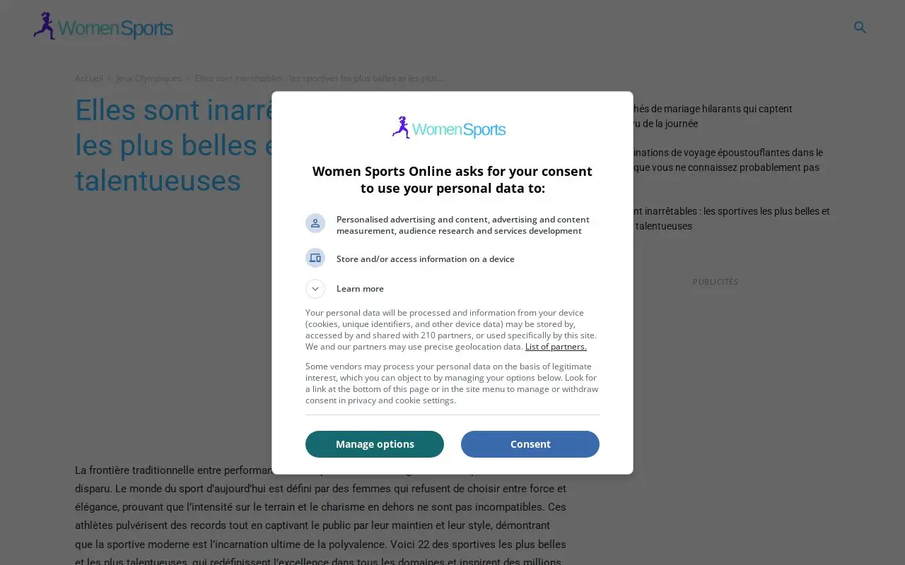 Landing page screenshot