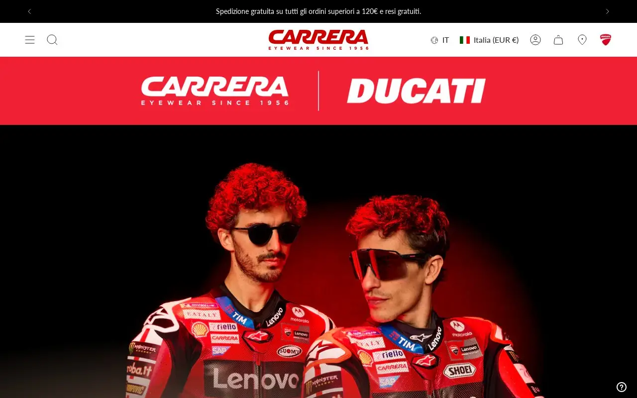 Landing page screenshot