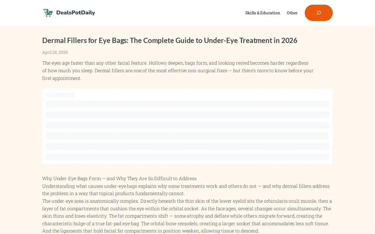 Landing page screenshot