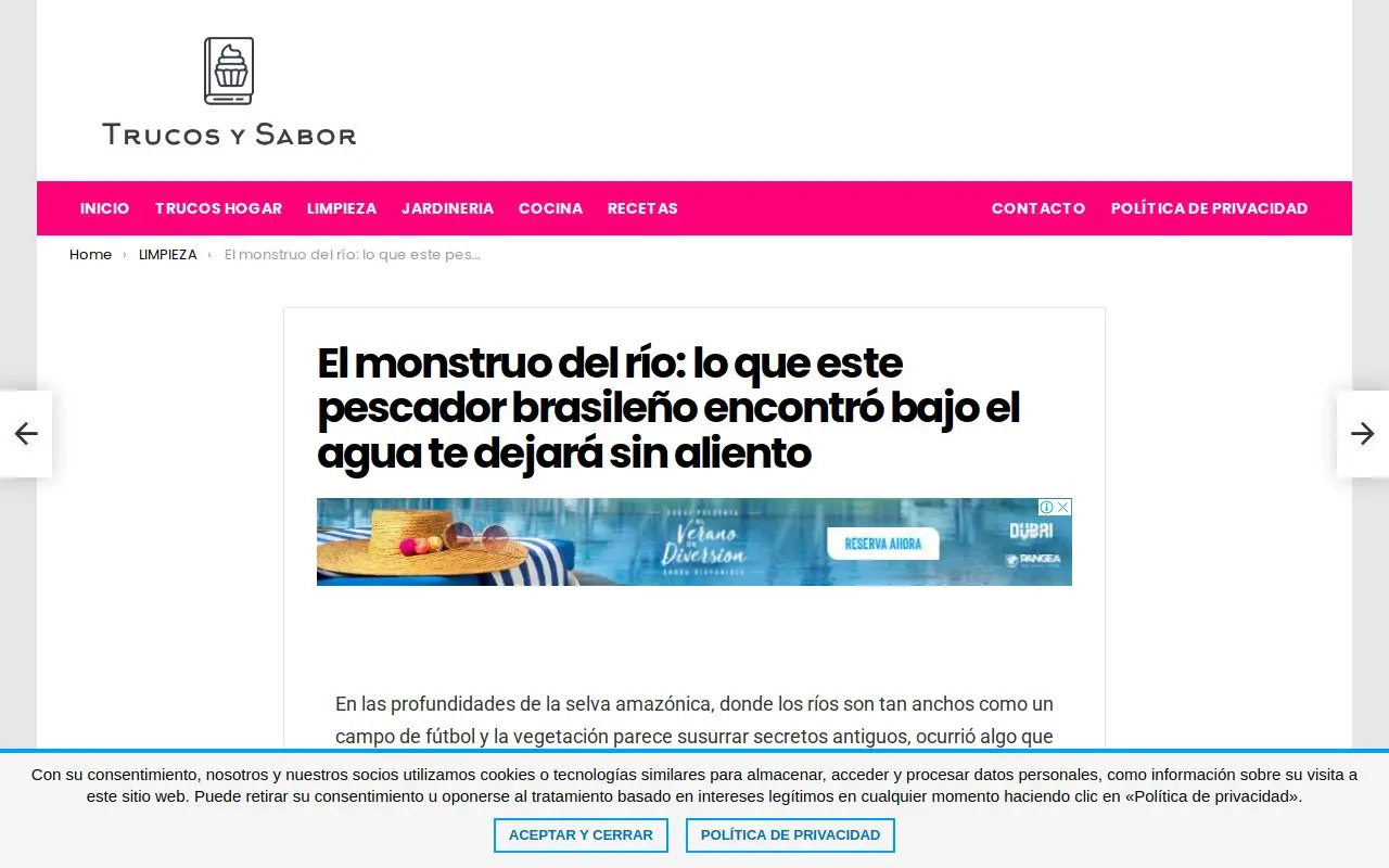 Landing page screenshot