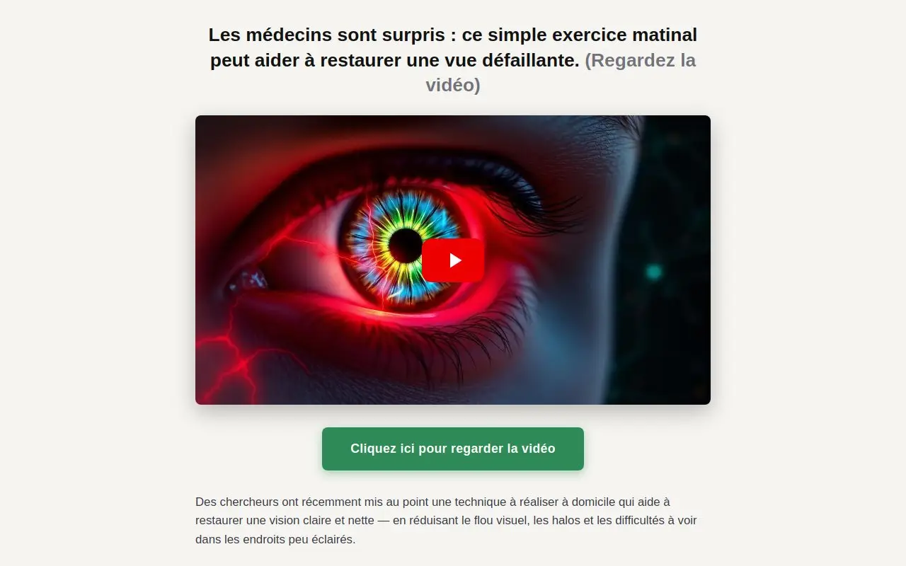 Landing page screenshot