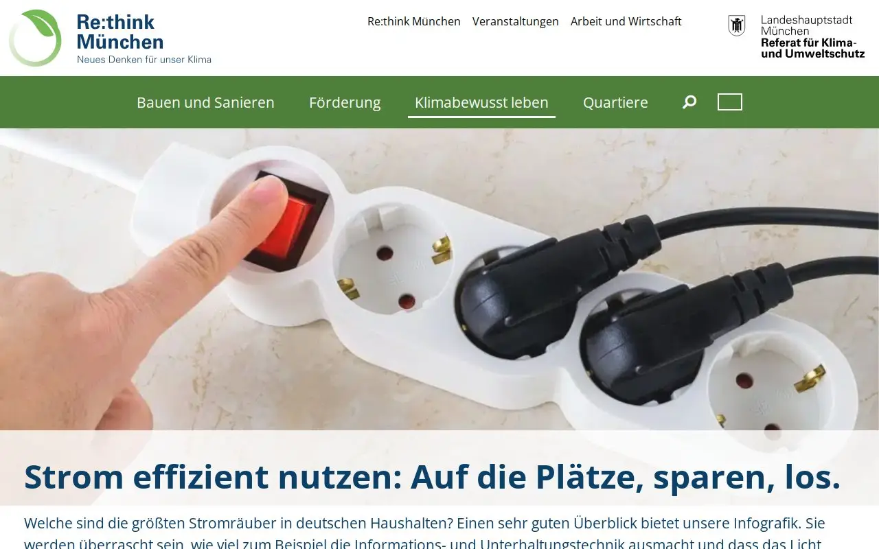 Landing page screenshot