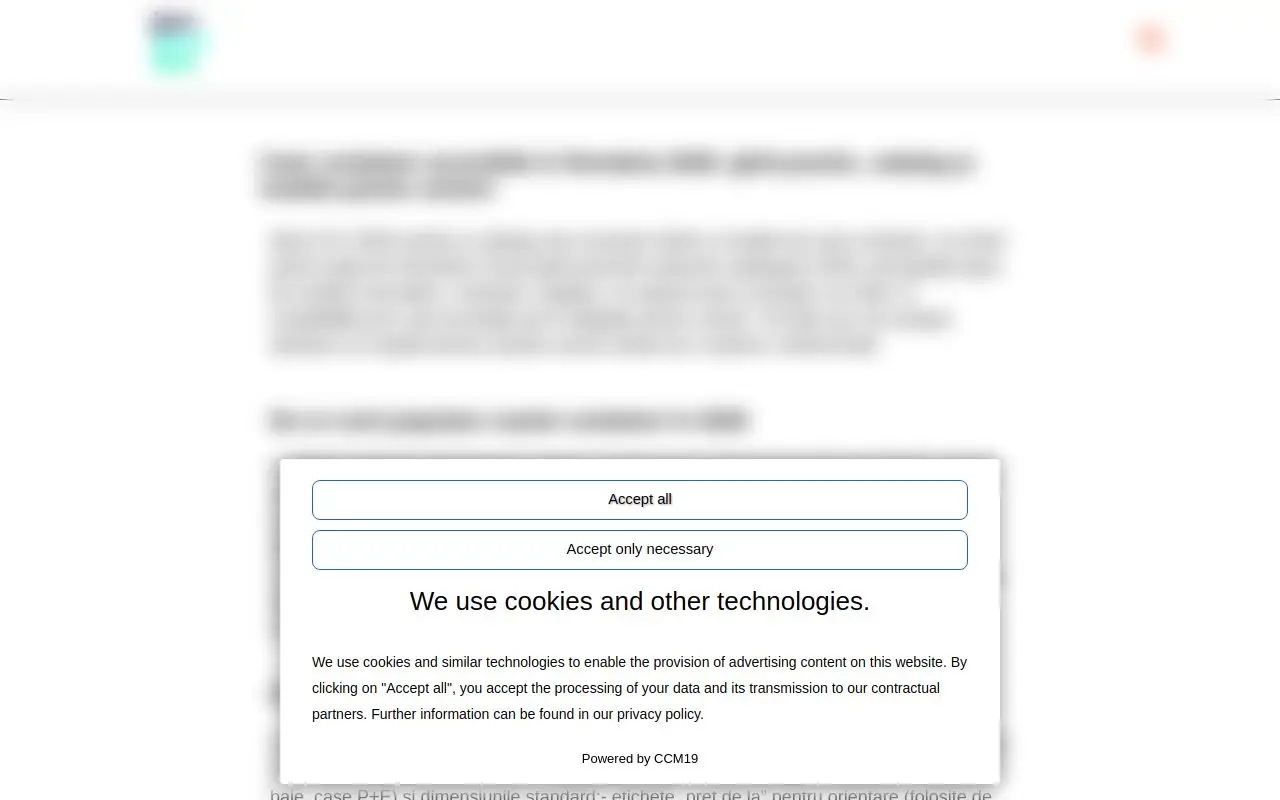 Landing page screenshot