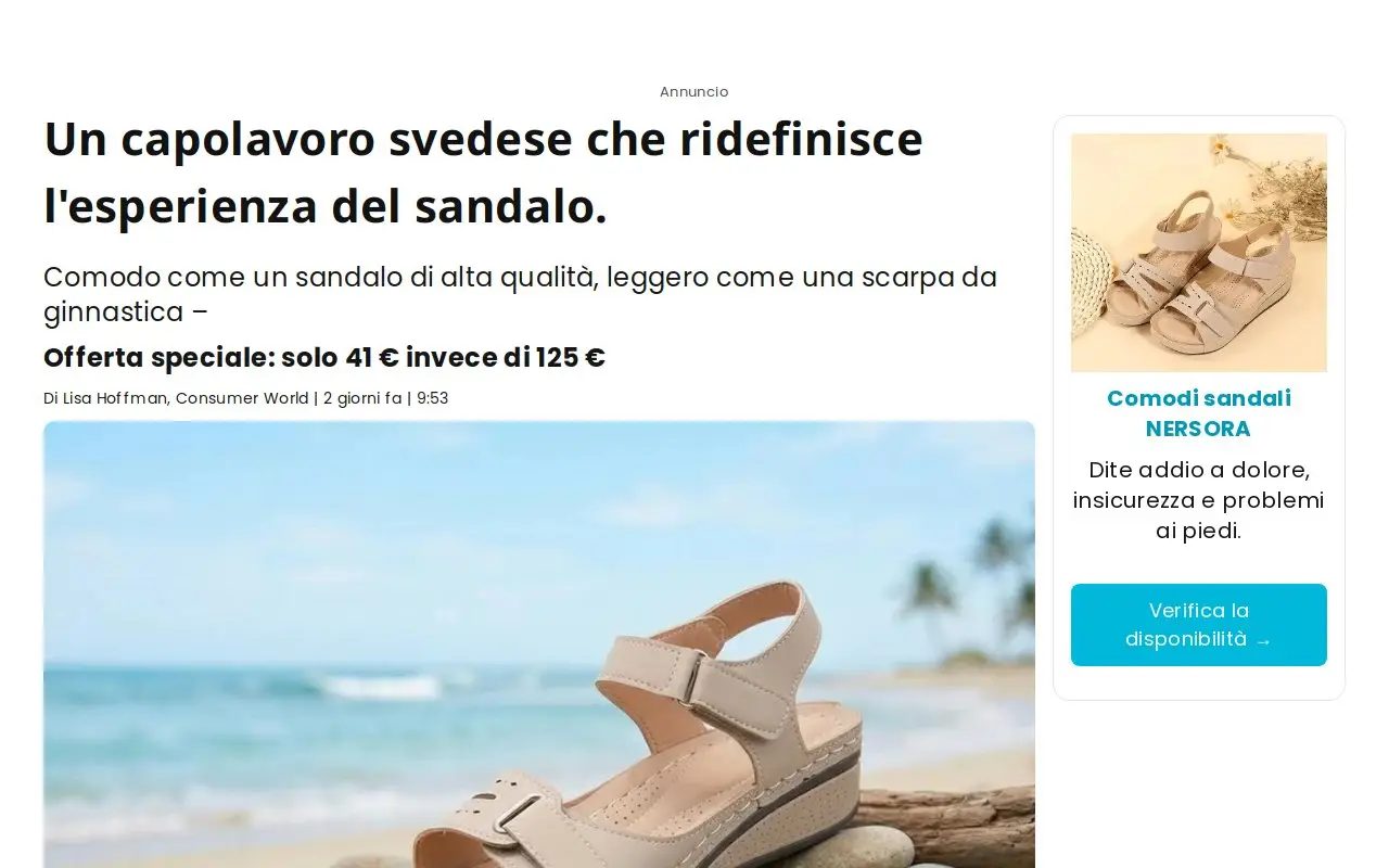 Landing page screenshot