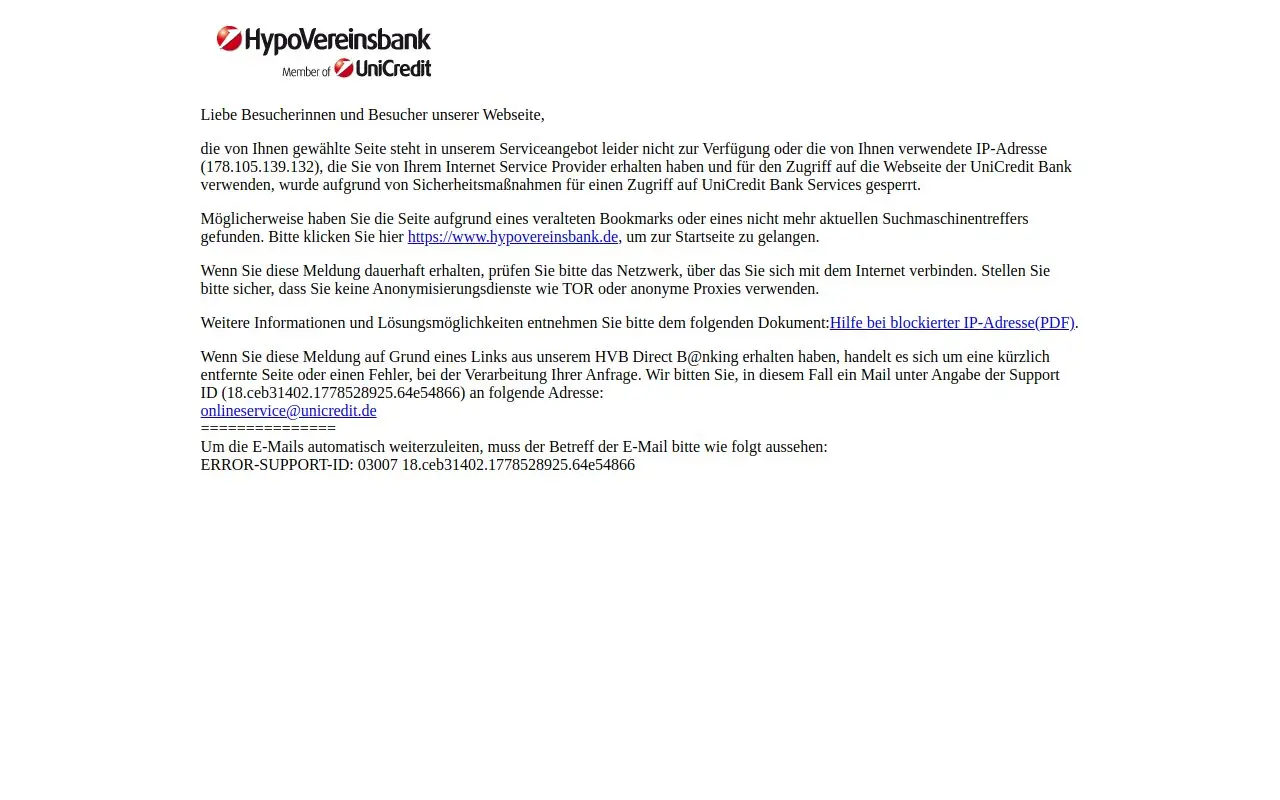 Landing page screenshot