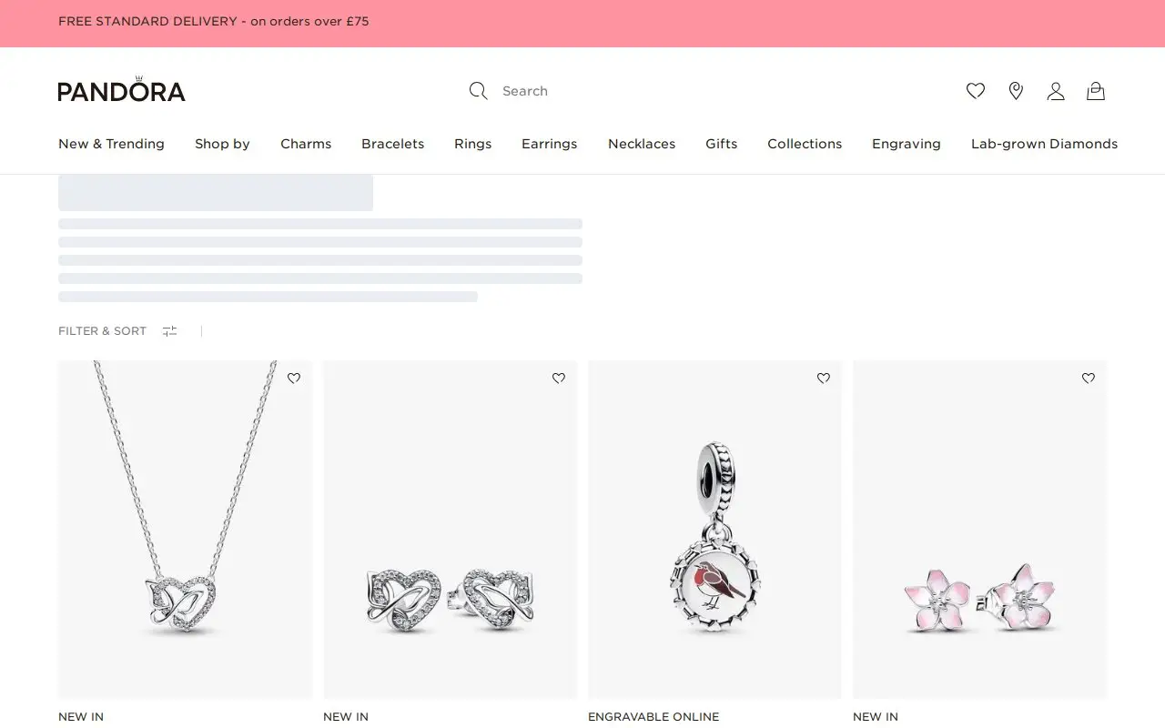 Landing page screenshot