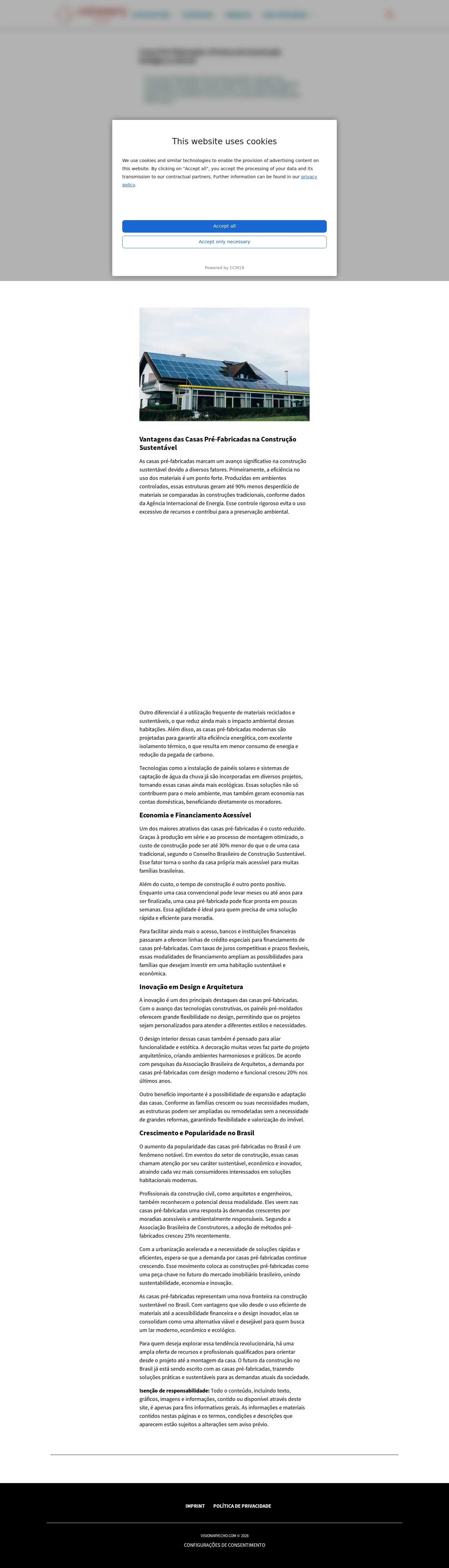 Landing page screenshot