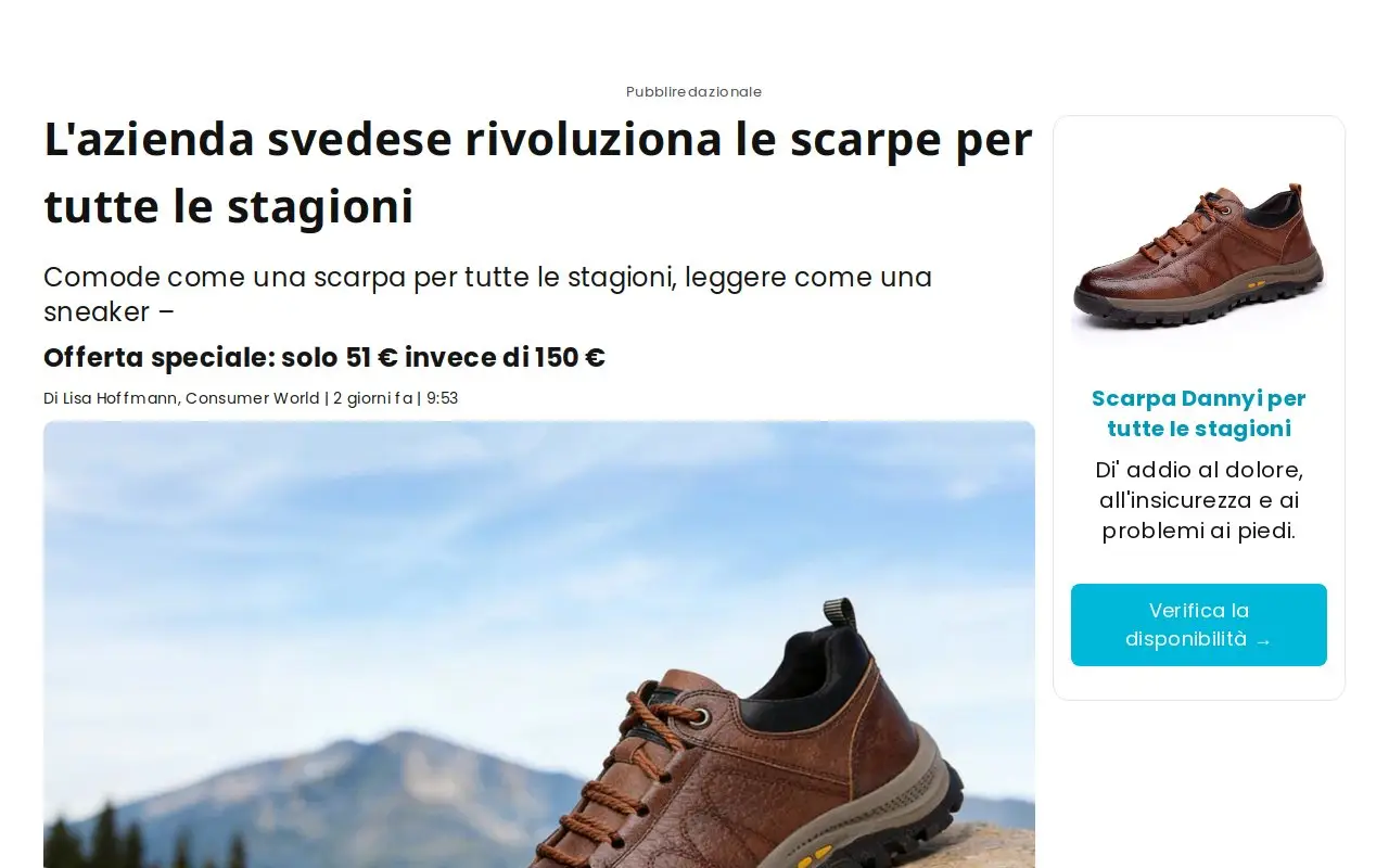 Landing page screenshot