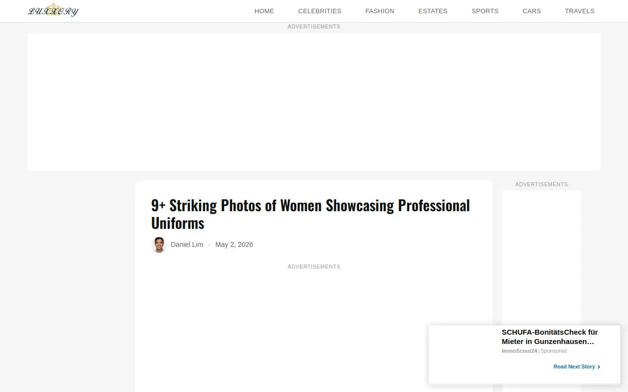 Landing page screenshot