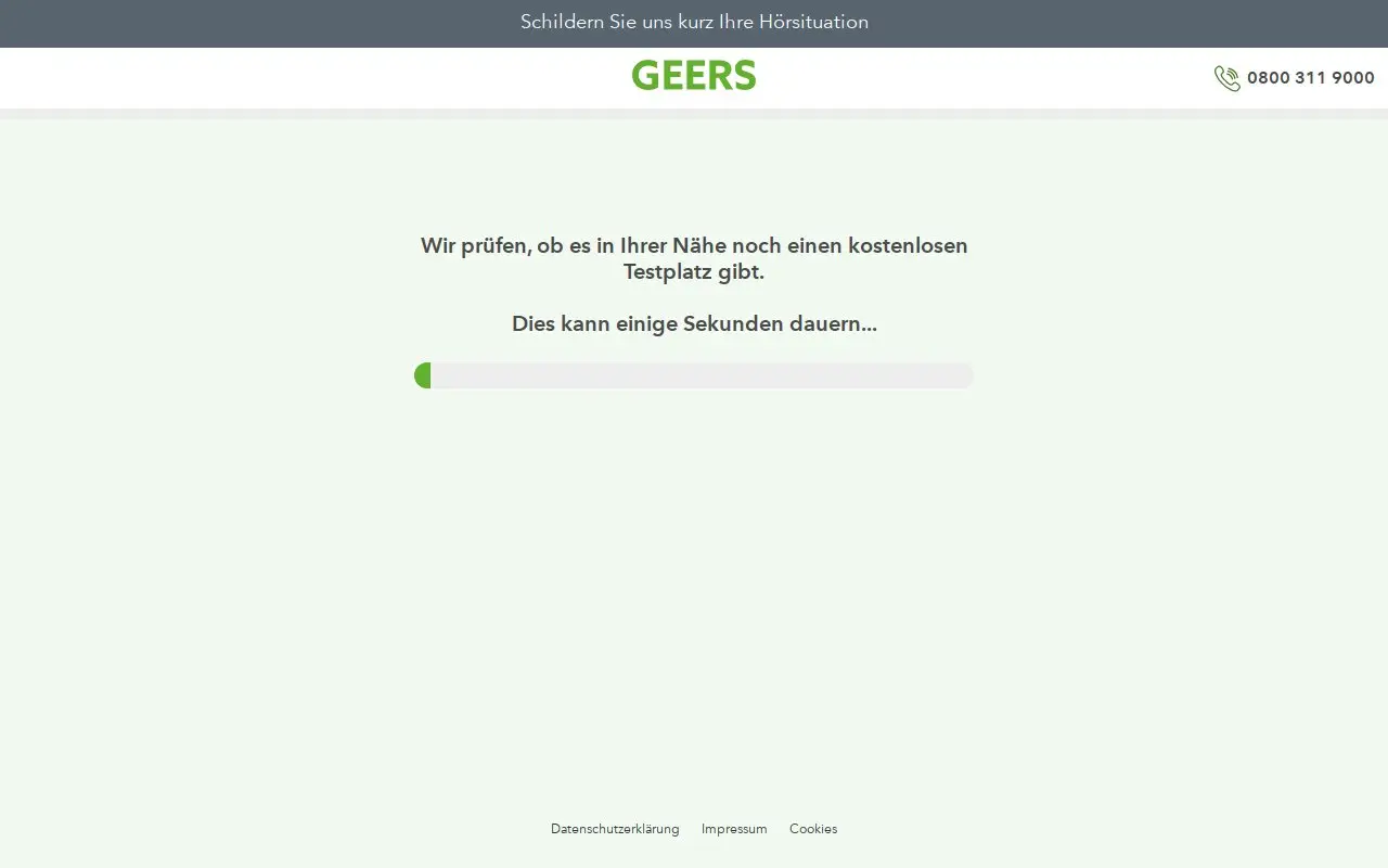 Landing page screenshot