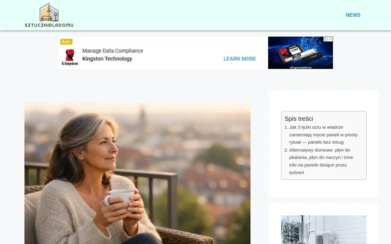 Landing page screenshot