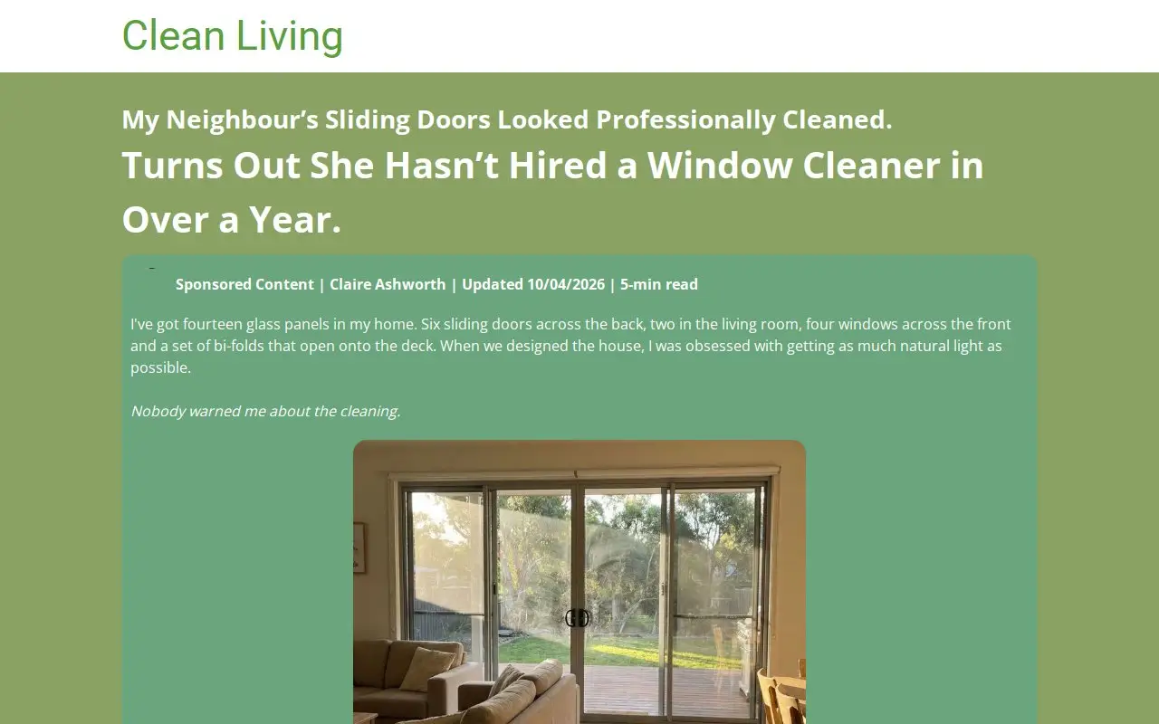 Landing page screenshot