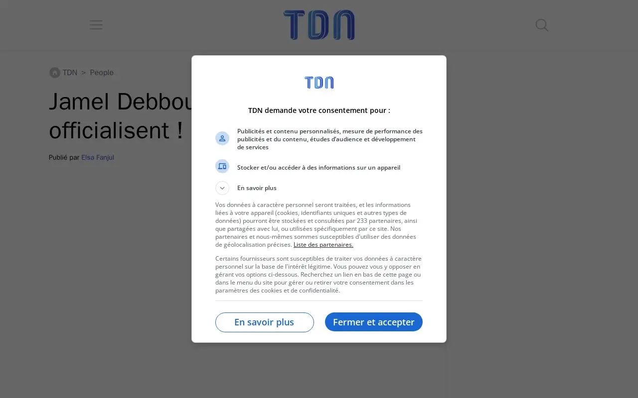 Landing page screenshot