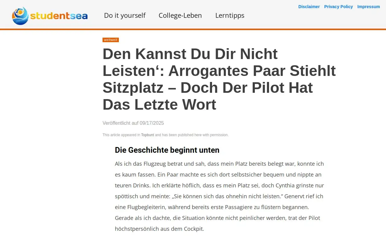 Landing page screenshot
