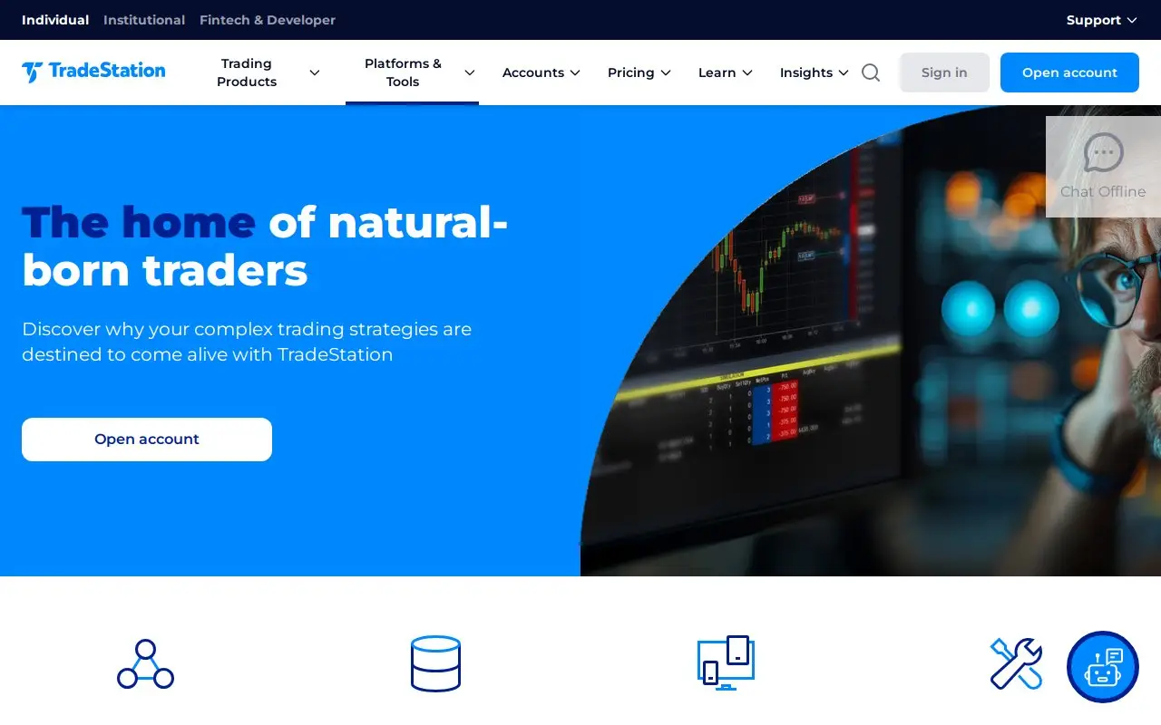 Landing page screenshot