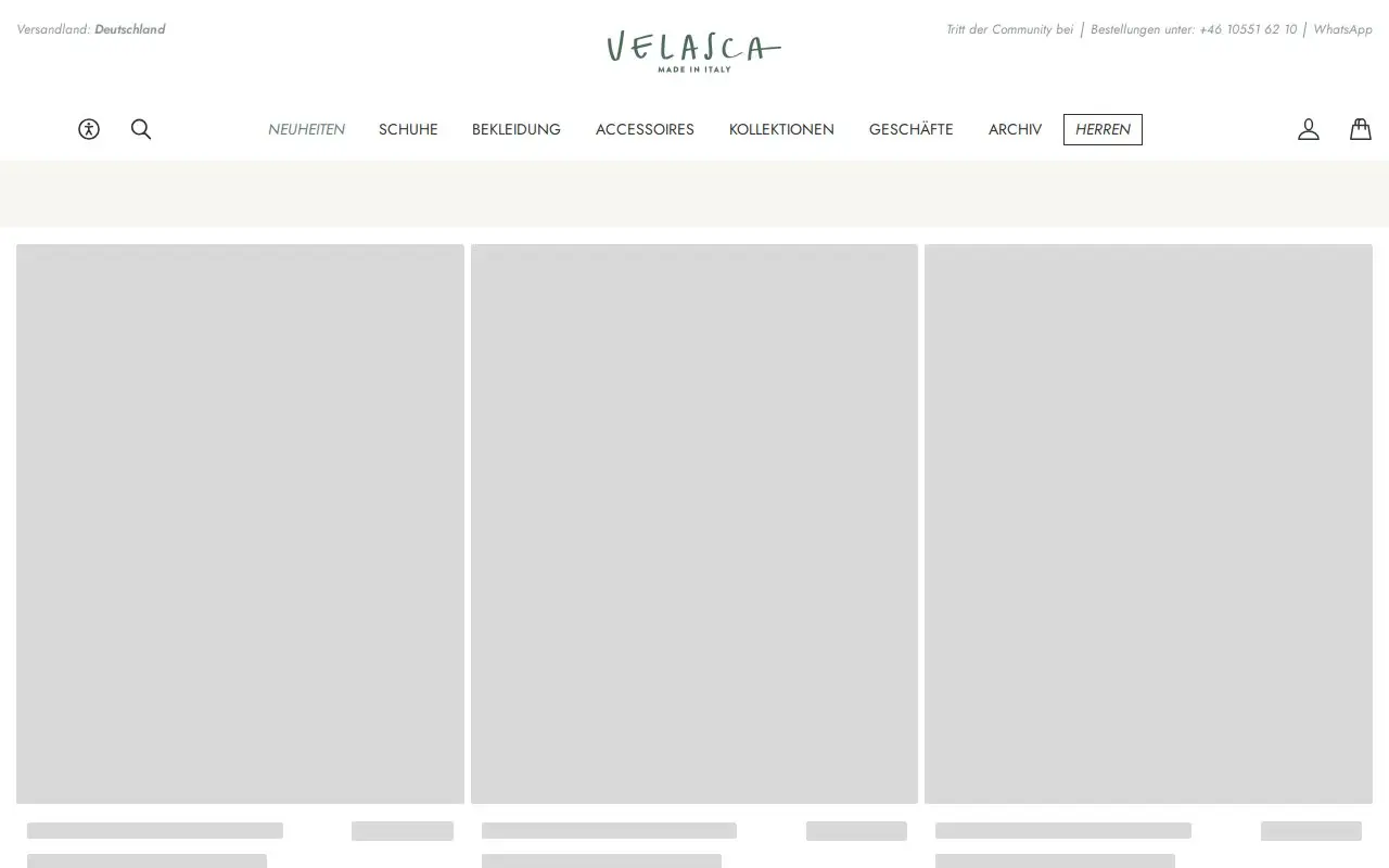 Landing page screenshot