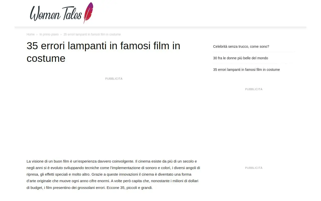 Landing page screenshot