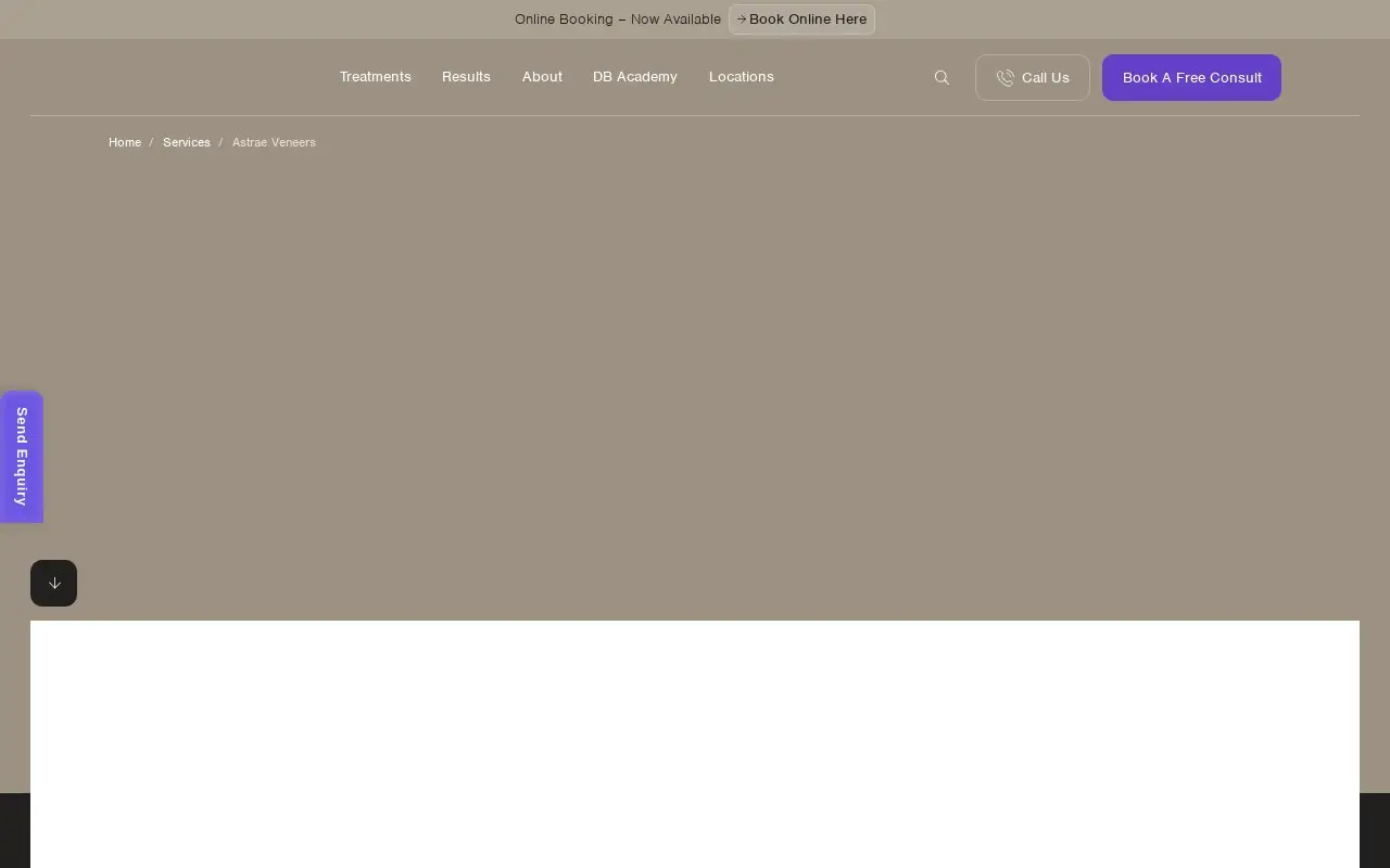 Landing page screenshot
