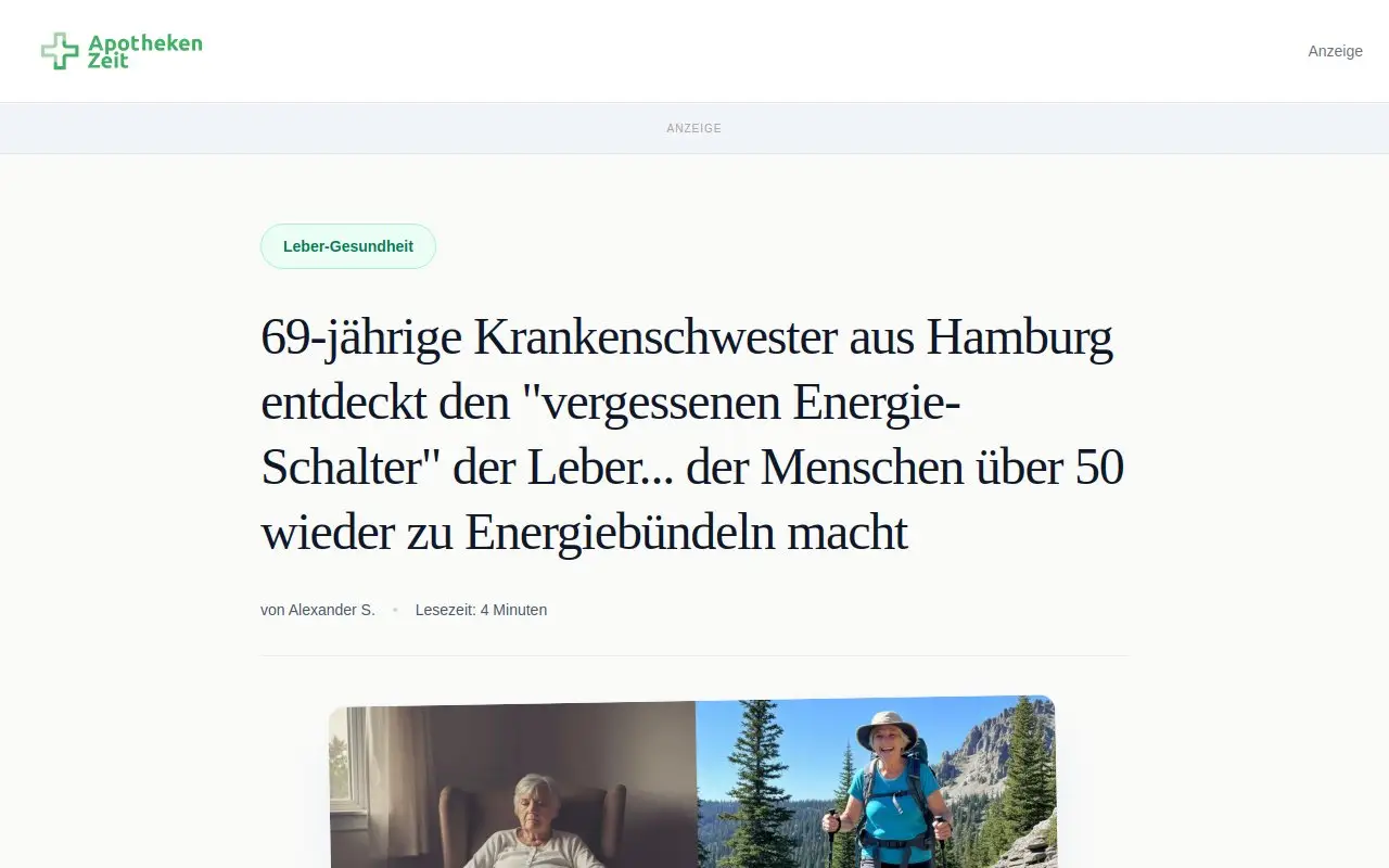 Landing page screenshot