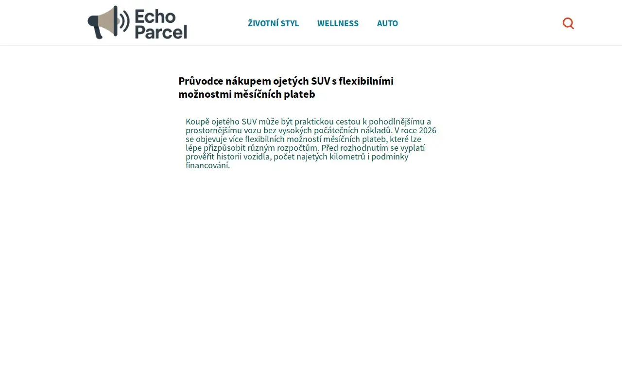 Landing page screenshot