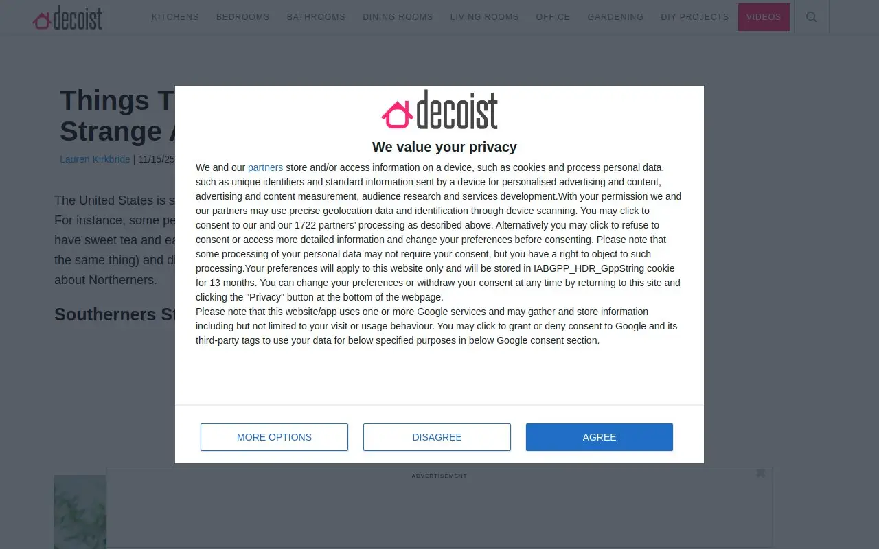 Landing page screenshot