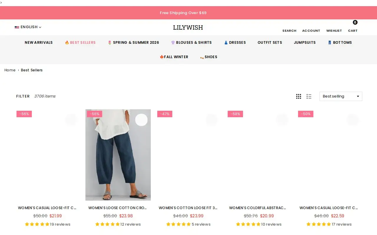 Landing page screenshot