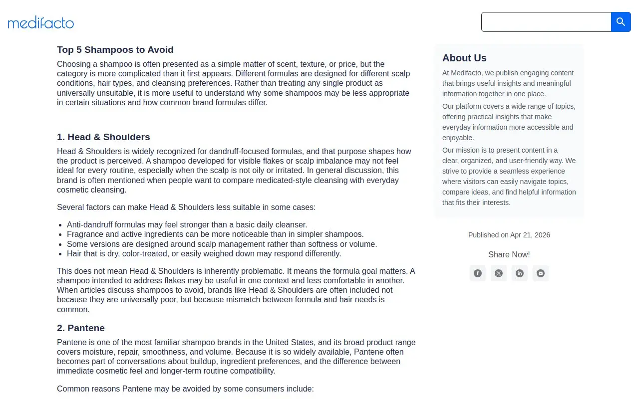 Landing page screenshot