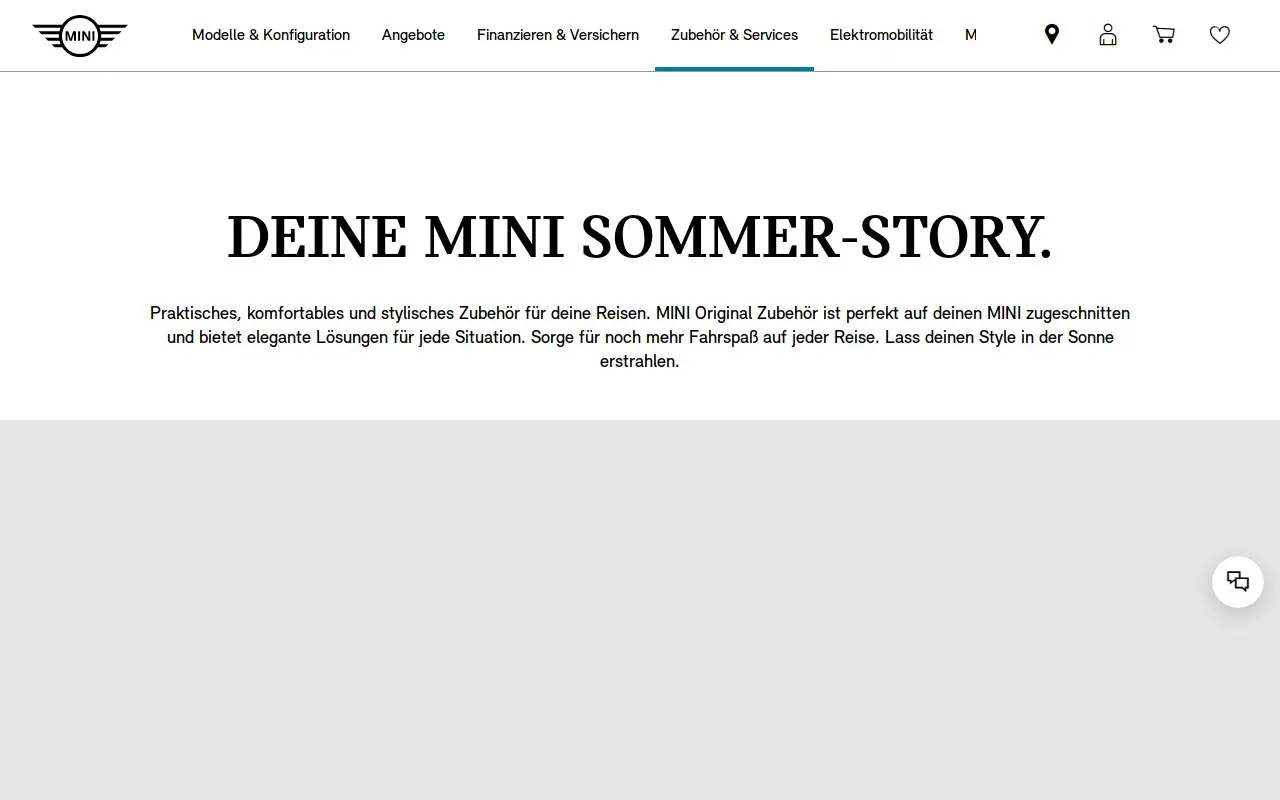 Landing page screenshot