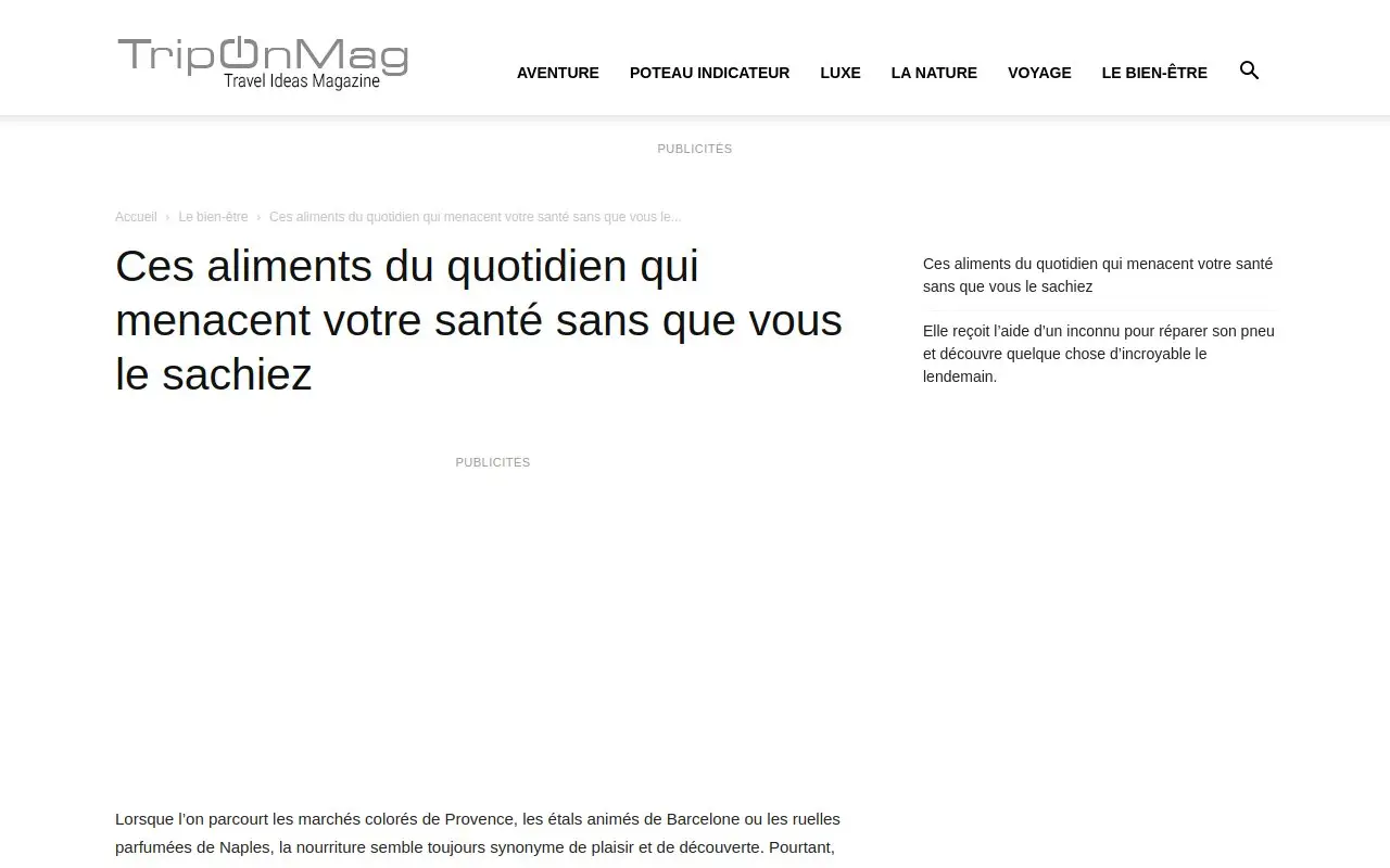 Landing page screenshot