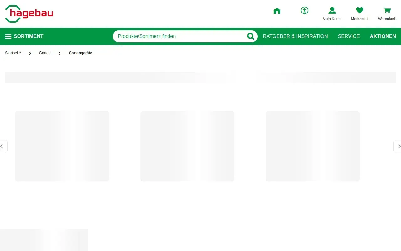 Landing page screenshot