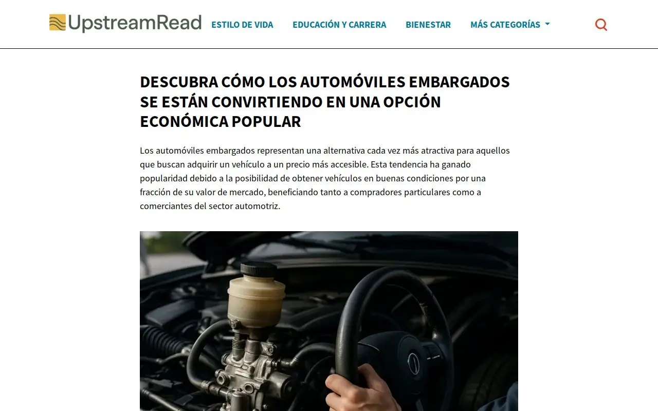 Landing page screenshot