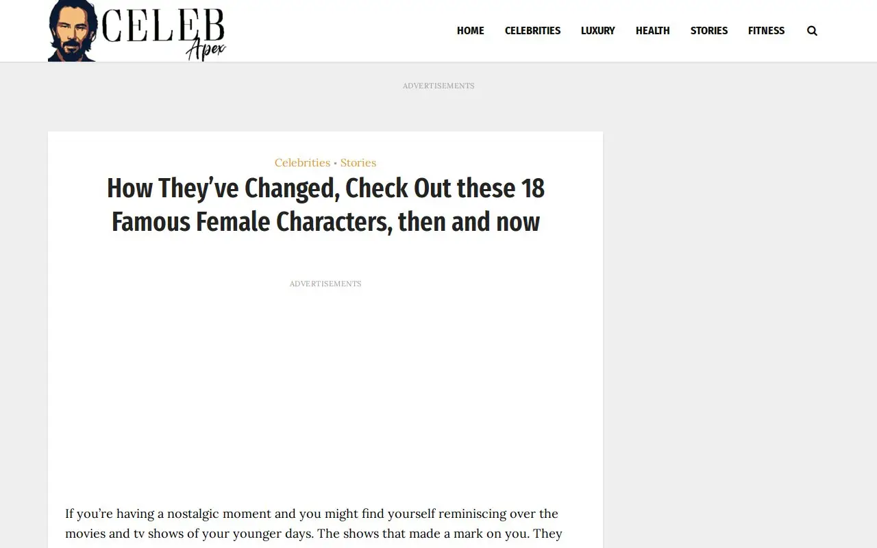 Landing page screenshot
