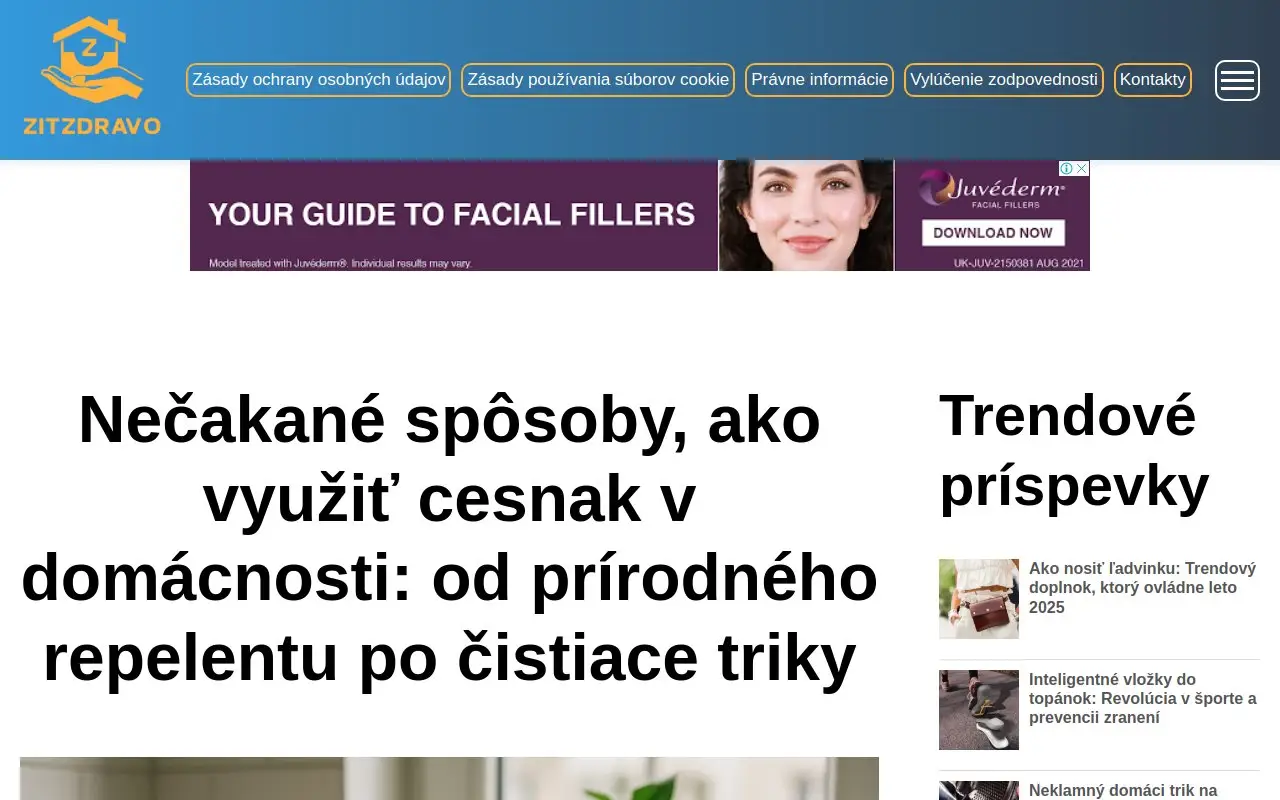 Landing page screenshot